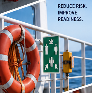 Life-saving equipment used for vessel safety and readiness